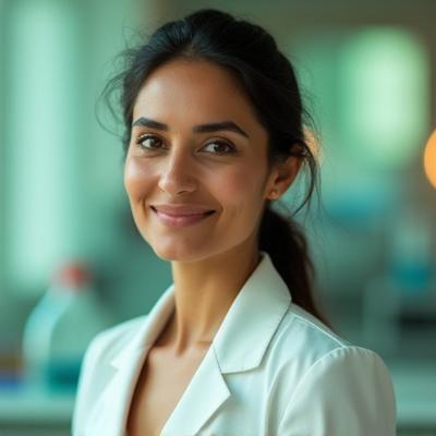 Portrait of Dr. Anya Sharma, Lead Nutrition Scientist